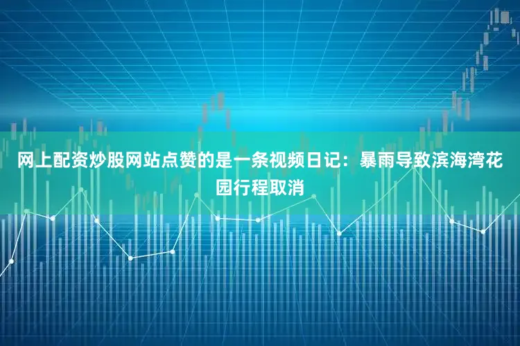 网上配资炒股网站点赞的是一条视频日记：暴雨导致滨海湾花园行程取消